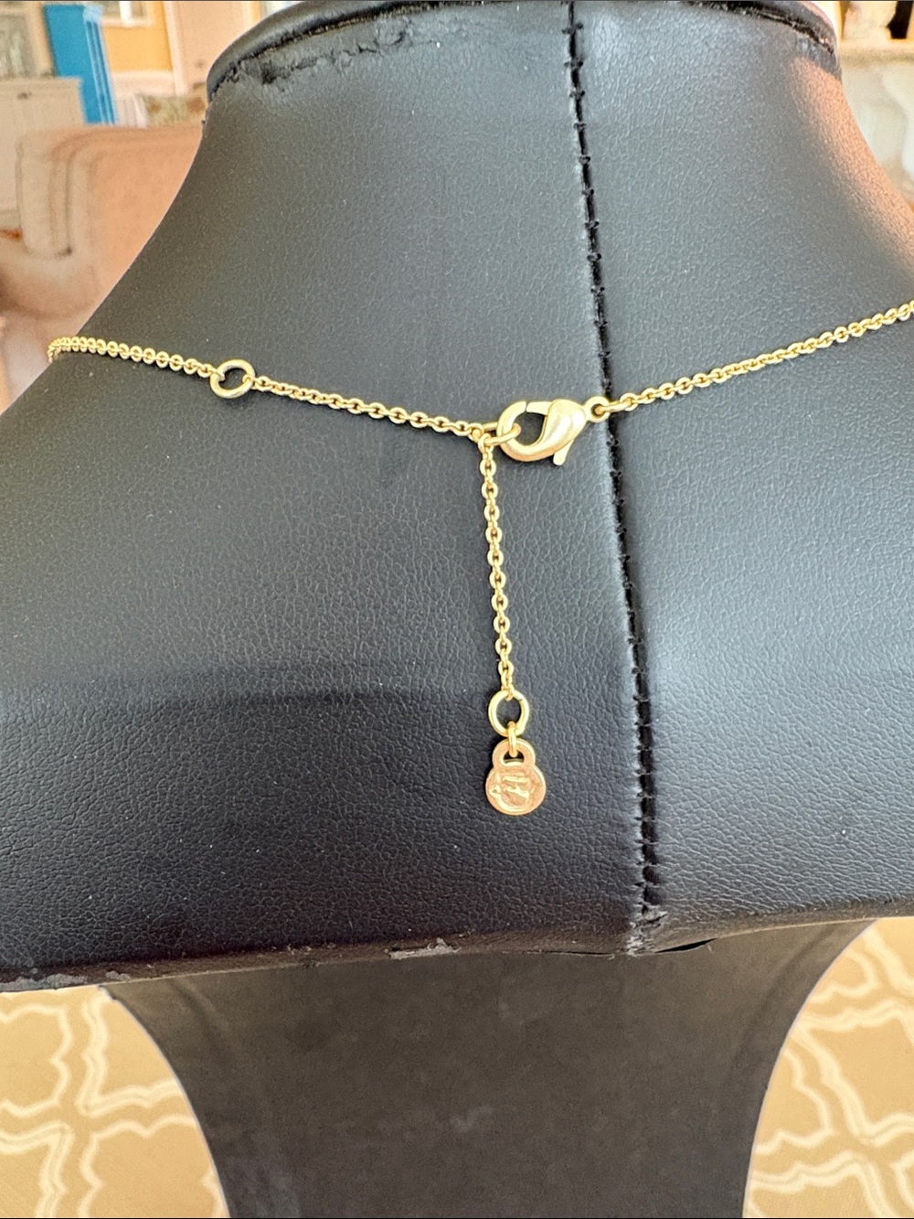 Spartina 449 Mermazing Whale Tail Gold Tone Adjustable Necklace NWOT chain - Picture 9 of 11